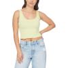 imageWallFlower Womens Insta Smooth Seamless Tank Tops 3Pack Standard and PlusSnow WhiteLily GreenBlack Night