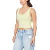 imageWallFlower Womens Insta Smooth Seamless Tank Tops 3Pack Standard and PlusSnow WhiteLily GreenBlack Night
