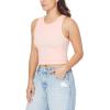 imageWallFlower Womens Insta Smooth Seamless Tank Tops 3Pack Standard and PlusSnow WhitePeach PearlAzurine