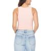 imageWallFlower Womens Insta Smooth Seamless Tank Tops 3Pack Standard and PlusSnow WhitePeach PearlAzurine