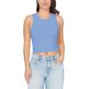 imageWallFlower Womens Insta Smooth Seamless Tank Tops 3Pack Standard and PlusSnow WhitePeach PearlAzurine