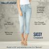 imageWallFlower Womens Juniors InstaSoft HighRise Sassy Fit Skinny Stretch Crop JeansNoir