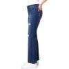 imageWallFlower Womens Juniors InstaVintage Fearless Curvy HighRise Stretch Flip Flop Flare Ankle JeansClarke