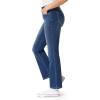 imageWallFlower Womens Juniors InstaVintage Fearless Curvy HighRise Stretch Flip Flop Flare Ankle JeansEzra