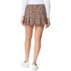 imageWallFlower Womens Knit Jersey Pull on SkirtsBlack Earthtone Ditsy Floral