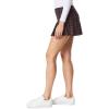 imageWallFlower Womens Knit Jersey Pull on SkirtsBlack Mahogany Plaid