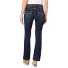 imageWallFlower Womens Legendary Slim Bootcut MidRise Belted Insta Stretch Juniors Jeans Standard and PlusEvan