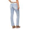 imageWallFlower Womens Legendary Slim Bootcut MidRise Belted Insta Stretch Juniors Jeans Standard and PlusUnion