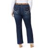 imageWallFlower Womens Legendary Slim Bootcut MidRise Belted Insta Stretch Juniors Jeans Standard and PlusVici