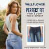 imageWallFlower Womens Luscious Curvy 27quot Ankle MidRise Insta Stretch Juniors Jeans Sizes 0 to 24Camille