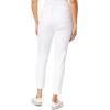 imageWallFlower Womens Luscious Curvy 27quot Ankle MidRise Insta Stretch Juniors Jeans Sizes 0 to 24White