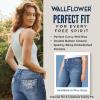 imageWallFlower Womens Luscious Curvy Bootcut MidRise Bling Insta Stretch Juniors Jeans Standard and PlusDenver