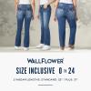 imageWallFlower Womens Luscious Curvy Bootcut MidRise Bling Insta Stretch Juniors Jeans Standard and PlusDenver