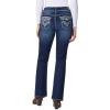 imageWallFlower Womens Luscious Curvy Bootcut MidRise Bling Insta Stretch Juniors Jeans Standard and PlusLena