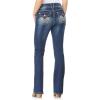 imageWallFlower Womens Luscious Curvy Bootcut MidRise Bling Insta Stretch Juniors Jeans Standard and PlusTwinkle