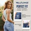 imageWallFlower Womens Luscious Curvy MidRise Denim Insta Stretch Juniors Belted 3quot Shorts ampamp 9quot Bermuda Sizes 0 to 249 Yves Belted Bermuda
