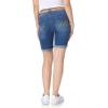 imageWallFlower Womens Luscious Curvy MidRise Denim Insta Stretch Juniors Belted 3quot Shorts ampamp 9quot Bermuda Sizes 0 to 249 Yves Belted Bermuda