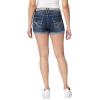 imageWallFlower Womens Luscious Curvy MidRise Denim Insta Stretch Juniors Belted 3quot Shorts ampamp 9quot Bermuda Sizes 0 to 24Alani Belted Short
