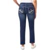 imageWallFlower Womens Luscious Curvy Straight 29quot MidRise Insta Stretch Juniors JeansAlani