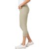imageWallFlower Womens Luscious Curvy Twill 235 Crop MidRise Juniors Available in PlusSoft Olive