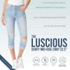 imageWallFlower Womens Luscious Curvy Twill 235 Crop MidRise Juniors Available in PlusStone