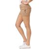 imageWallFlower Womens Luscious Curvy Twill Cargo Shorts 3quot MidRise Insta Stretch JuniorsPampas