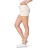 imageWallFlower Womens Luscious Curvy Twill Cargo Shorts 3quot MidRise Insta Stretch JuniorsStone