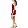 imageWallFlower Womens Mrs Claus Christmas Fur Trimmed Luxe Velour Cropped Cami and Mini Skirt SetRed