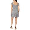 imageWallFlower Womens Nikki Rayon Challis Prairie Mini DressBlack Ditsy Floral