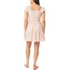 imageWallFlower Womens Nikki Rayon Challis Prairie Mini DressWhite Ditsy