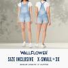 imageWallFlower Womens Shortalls Juniors Standard and PlusRae