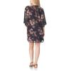 imageWallFlower Womens Sleeveless Swing Dress ampamp Printed Kimono SetBlack Vintage Floral With Purple Dress