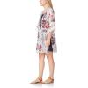 imageWallFlower Womens Sleeveless Swing Dress ampamp Printed Kimono SetWhite Classic Floral With Black Dress