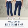 imageWallFlower Womens Tomboy Jogger Denim MidRise Insta Stretch Juniors JeansVeronica