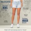 imageWallFlower Womens Tomboy Jogger Shorts Denim MidRise Insta Stretch JuniorsJolie