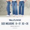 imageWallFlower Womens Tomboy Relaxed Cargo Denim MidRise Insta Stretch Juniors JeansJaylene
