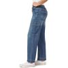 imageWallFlower Womens Tomboy Relaxed Cargo Denim MidRise Insta Stretch Juniors JeansJaylene