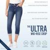 imageWallFlower Womens Ultra Crop MidRise Insta Soft Juniors Standard and PlusFlorence