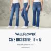 imageWallFlower Womens Ultra Slim Bootcut MidRise Insta Soft Juniors JeansMars