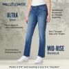 imageWallFlower Womens Ultra Slim Bootcut MidRise Insta Soft Juniors JeansMars