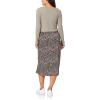 imageWallFlower womens 2piece Sweater and Dress SetBlackBrown Floral  Vetiver Green Cardigan
