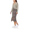 imageWallFlower womens 2piece Sweater and Dress SetBlackBrown Floral  Vetiver Green Cardigan