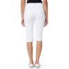 imageWallFlower womens Luscious Curvy 17quot Capri Midrise Insta Stretch Juniors Standard and PlusWhite