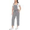 imageWallFlower womens Wallflower French Terry Jogger OverallsBlack Ivory