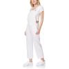 imageWallFlower womens Wallflower French Terry Jogger OverallsWhite