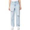 imageWallFlower Womens Boyfriend Straight Denim HighRise Insta Classic Juniors JeansWellie
