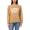 imageWallFlower Womens Dallas Oversized French Terry Graphic SweatshirtIced Coffee