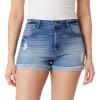 imageWallFlower Womens Fearless Curvy Denim Shorts HighRise Insta Vintage Juniors Standard and PlusSelma