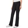 imageWallFlower Womens Feisty Curvy Cargo Flare Low Rise Belted Insta Stretch Juniors PantsBlack Twill