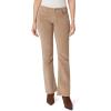imageWallFlower Womens Feisty Curvy Low Rise Slim Flare Corduroy Juniors PantsSilver Mink